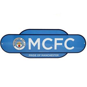 Manchester City FC Retro Years Plaque / Sky Blue/White